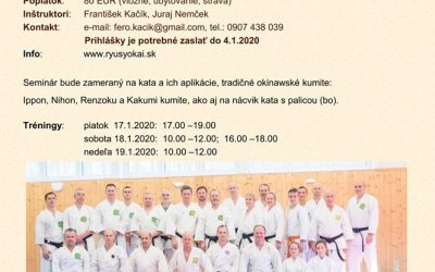 SEMINÁR TRADIČNÉHO OKINAWSKÉHO KARATE 2020